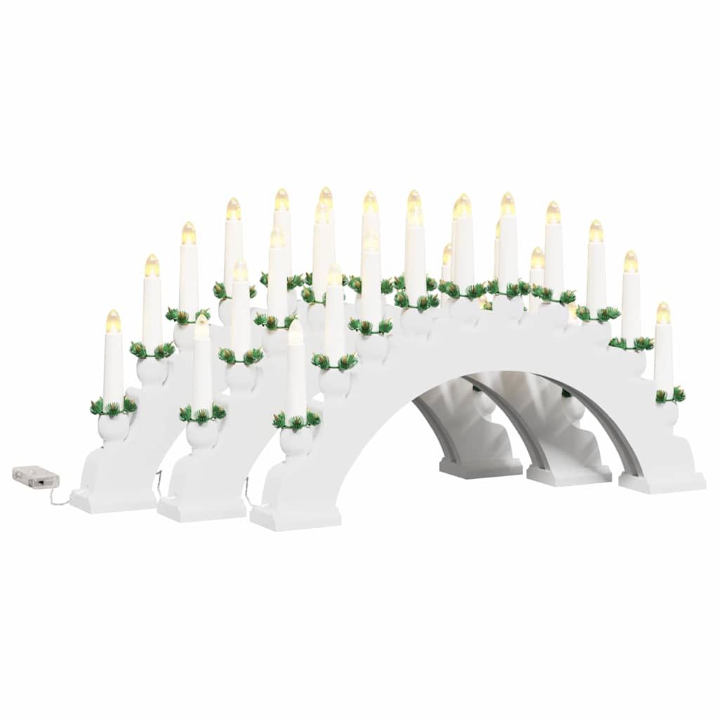 Arco di Candele di Natale con 10 Candele LED 3 pcs Bianco 42019710