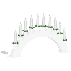 Arco di Candele di Natale con 10 Candele LED 3 pcs Bianco 42019710