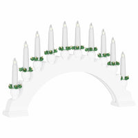 Arco di Candele di Natale con 10 Candele LED 3 pcs Bianco 42019710