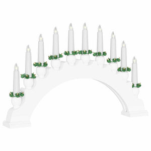 Arco di Candele di Natale con 10 Candele LED 3 pcs Bianco 42019710