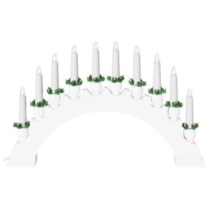 Arco di Candele di Natale con 10 Candele LED 3 pcs Bianco 42019710