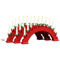 Arco di Candele di Natale con 10 Candele LED 3 pcs Rosso 42019712