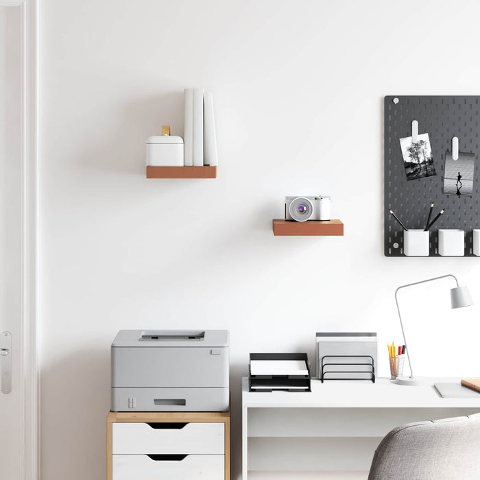 Scaffale da parete 2 pcs Rosso 23 x 23,5 x 4 cm 42019918