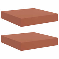 Scaffale da parete 2 pcs Rosso 23 x 23,5 x 4 cm 42019918