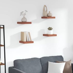 Scaffale da parete 4 pcs Rosso 23 x 23,5 x 4 cm 42019919