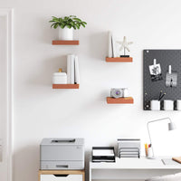 Scaffale da parete 4 pcs Rosso 23 x 23,5 x 4 cm 42019919