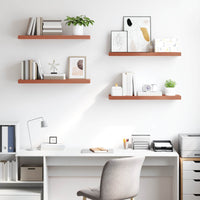 Scaffale da parete 4 pcs Rosso 80 x 23,5 x 4 cm 42019931