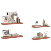 Scaffale da parete 4 pcs Rosso 80 x 23,5 x 4 cm 42019931