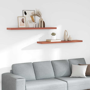 Scaffale da parete 2 pcs Rosso 120 x 23,5 x 4 cm 42019936