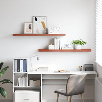 Scaffale da parete 2 pcs Rosso 120 x 23,5 x 4 cm 42019936