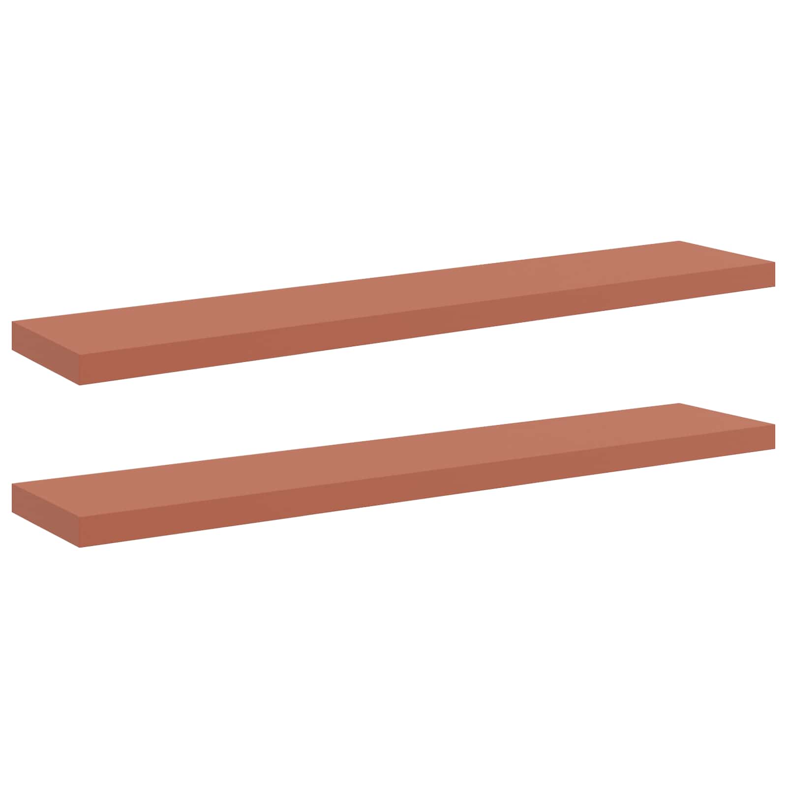 Scaffale da parete 2 pcs Rosso 120 x 23,5 x 4 cm 42019936