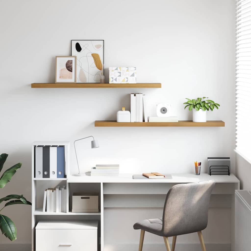 Scaffale da parete 2 pcs Marrone 120 x 23,5 x 4 cm 42019957