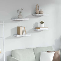 Scaffale da parete 4 pcs Marmo Bianco 40 x 23,5 x 4 cm 42019964