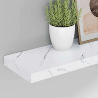 Scaffale da parete 4 pcs Marmo Bianco 80 x 23,5 x 4 cm 42019973