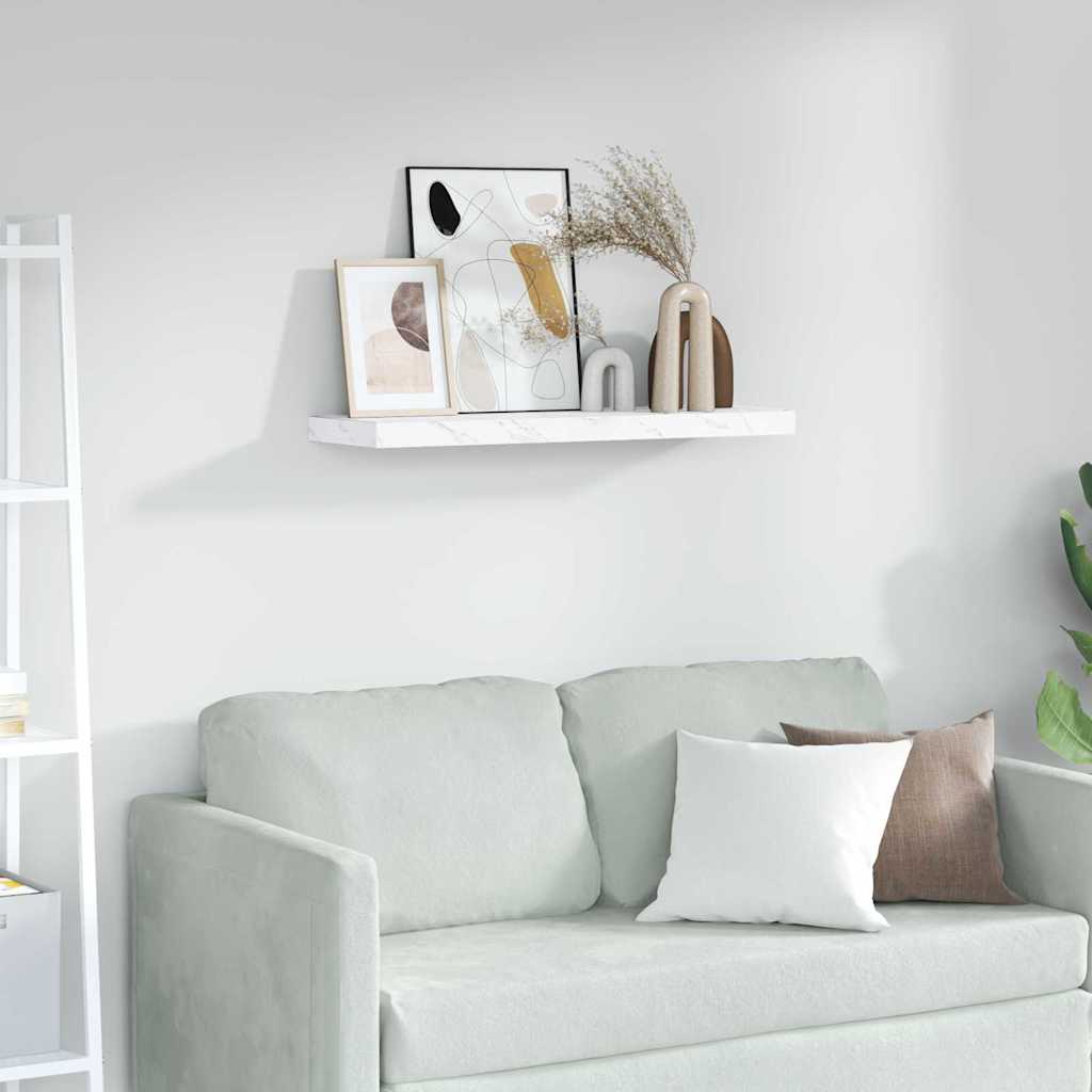 Scaffale da parete Marmo Bianco 90 x 23,5 x 4 cm 42019974