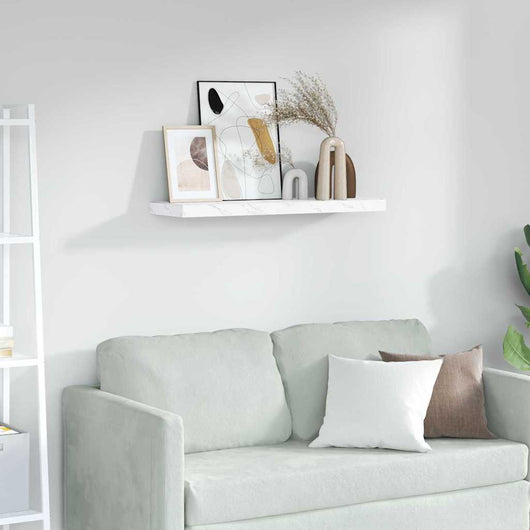 Scaffale da parete Marmo Bianco 90 x 23,5 x 4 cm 42019974