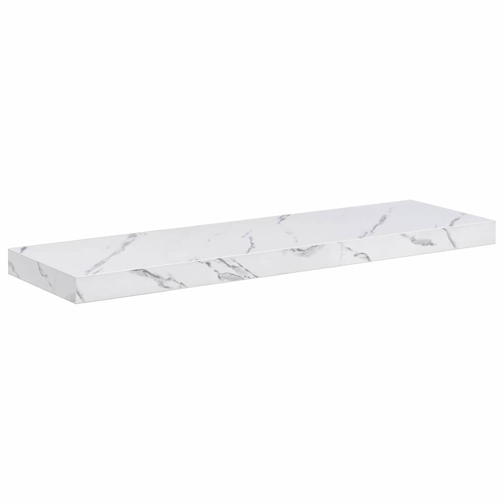 Scaffale da parete 2 pcs Marmo Bianco 90 x 23,5 x 4 cm 42019975