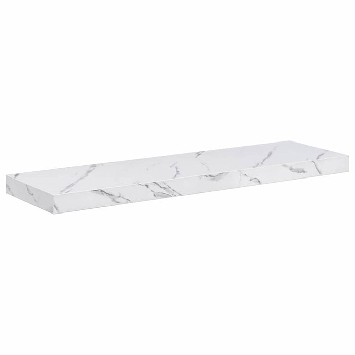 Scaffale da parete 2 pcs Marmo Bianco 90 x 23,5 x 4 cm 42019975