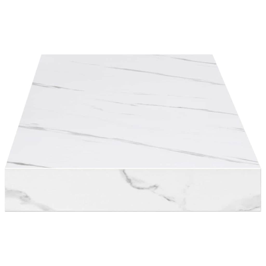 Scaffale da parete 4 pcs Marmo Bianco 90 x 23,5 x 4 cm 42019976