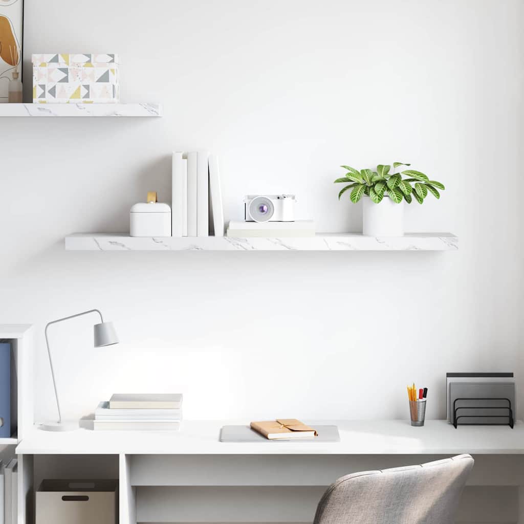 Scaffale da parete Marmo Bianco 120 x 23,5 x 4 cm 42019977