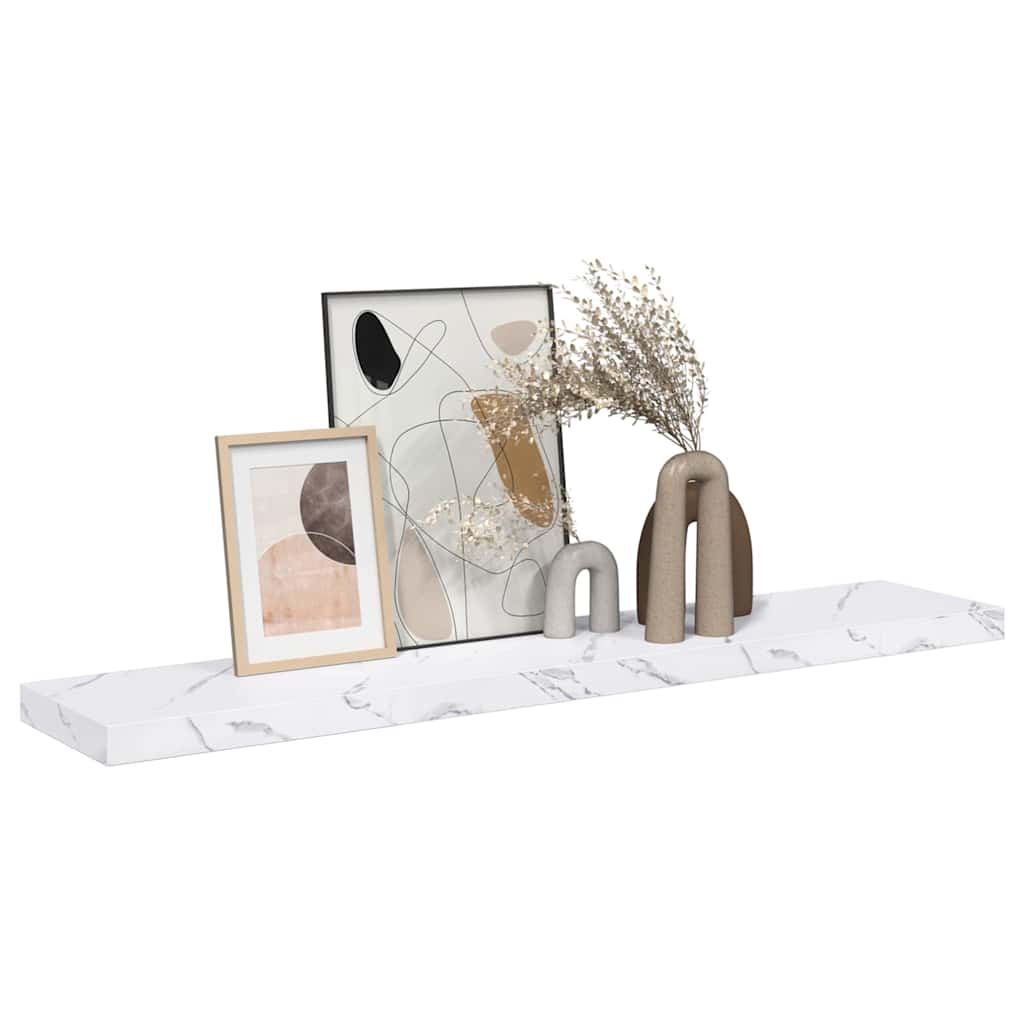 Scaffale da parete Marmo Bianco 120 x 23,5 x 4 cm 42019977