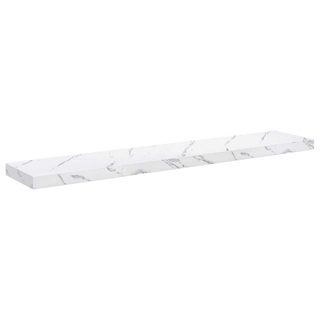 Scaffale da parete 2 pcs Marmo Bianco 120 x 23,5 x 4 cm 42019978