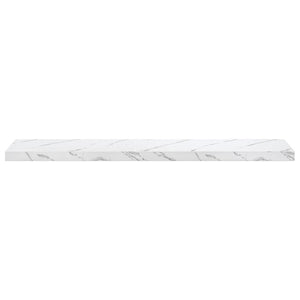 Scaffale da parete 2 pcs Marmo Bianco 120 x 23,5 x 4 cm 42019978