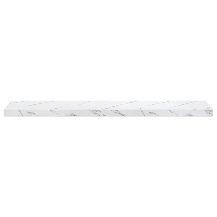 Scaffale da parete 2 pcs Marmo Bianco 120 x 23,5 x 4 cm 42019978
