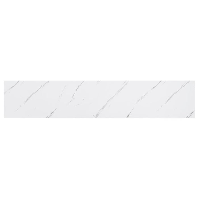 Scaffale da parete 2 pcs Marmo Bianco 120 x 23,5 x 4 cm 42019978