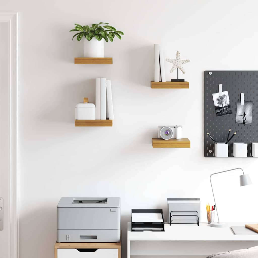 Scaffale da parete 4 pcs Beige 23 x 23,5 x 4 cm 42019982