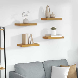 Scaffale da parete 4 pcs Beige 40 x 23,5 x 4 cm 42019985