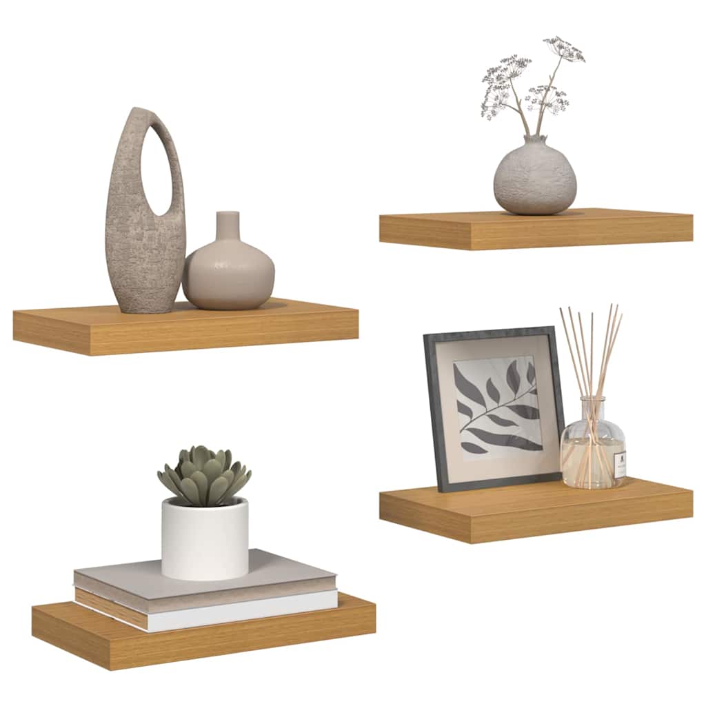 Scaffale da parete 4 pcs Beige 40 x 23,5 x 4 cm 42019985