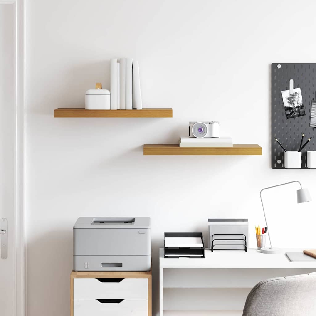 Scaffale da parete 2 pcs Beige 60 x 23,5 x 4 cm 42019990