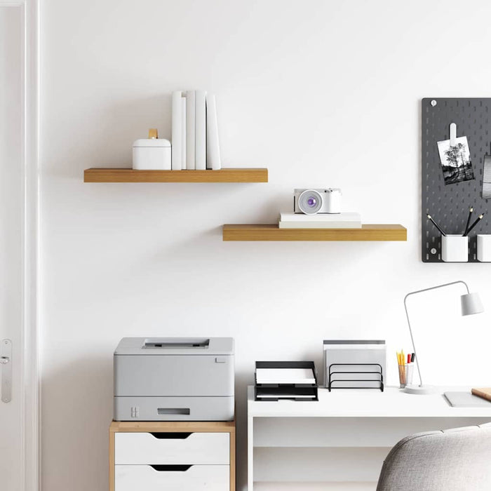 Scaffale da parete 2 pcs Beige 60 x 23,5 x 4 cm 42019990