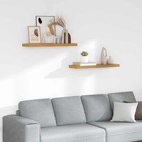 Scaffale da parete 2 pcs Beige 80 x 23,5 x 4 cm 42019993