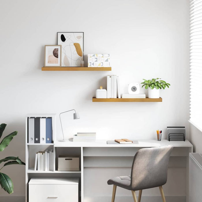 Scaffale da parete 2 pcs Beige 90 x 23,5 x 4 cm 42019996