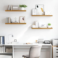 Scaffale da parete 4 pcs Beige 90 x 23,5 x 4 cm 42019997