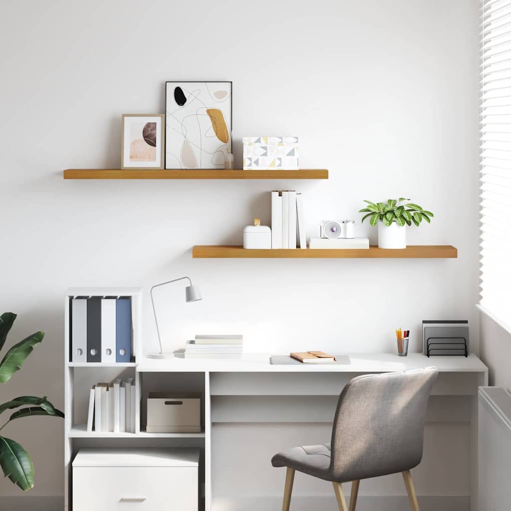 Scaffale da parete 2 pcs Beige 120 x 23,5 x 4 cm 42019999