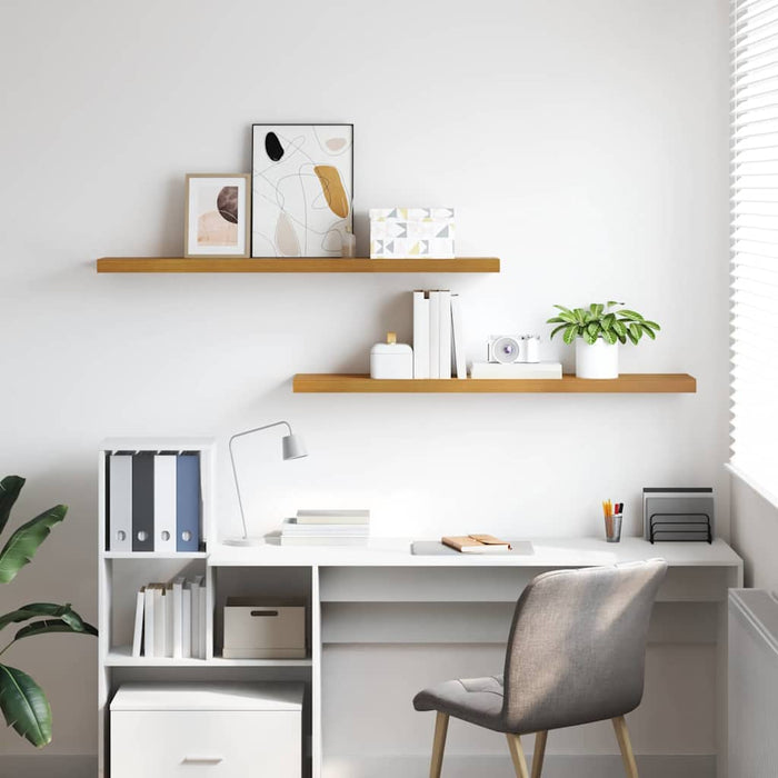 Scaffale da parete 2 pcs Beige 120 x 23,5 x 4 cm 42019999