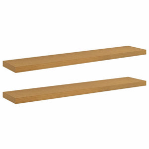Scaffale da parete 2 pcs Beige 120 x 23,5 x 4 cm 42019999