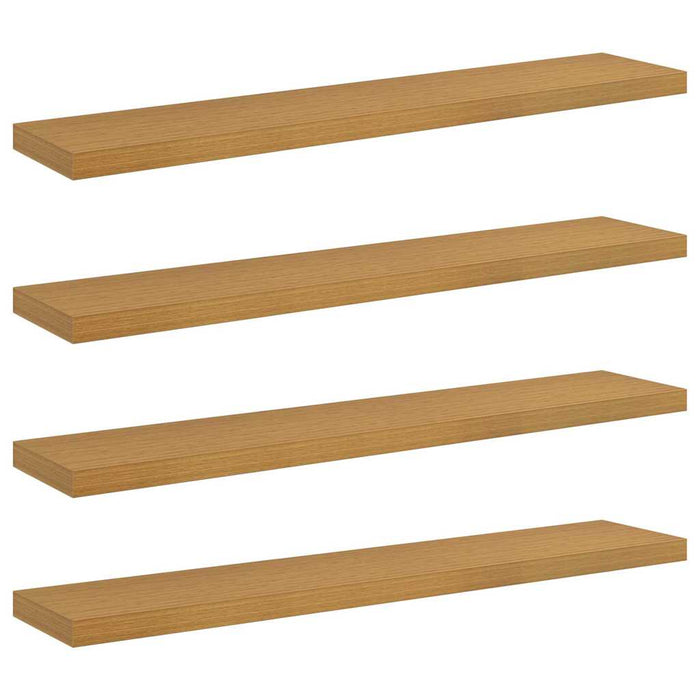 Scaffale da parete 4 pcs Beige 120 x 23,5 x 4 cm 42020000