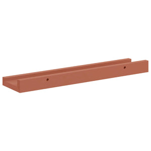 Scaffale da parete 2 pcs Rosso 40 x 9 x 3 cm Legno multistrato 42020001