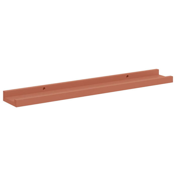 Scaffale da parete 2 pcs Rosso 60 x 9 x 3 cm Legno multistrato 42020002