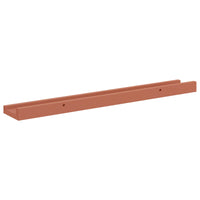 Scaffale da parete 2 pcs Rosso 60 x 9 x 3 cm Legno multistrato 42020002