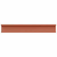 Scaffale da parete 2 pcs Rosso 60 x 9 x 3 cm Legno multistrato 42020002