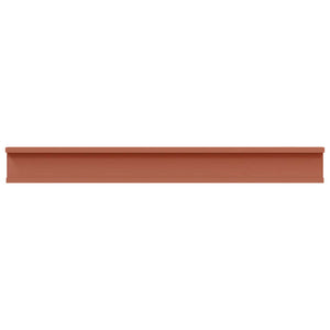 Scaffale da parete 2 pcs Rosso 80 x 9 x 3 cm Legno multistrato 42020003