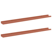 Scaffale da parete 2 pcs Rosso 100 x 9 x 3 cm Legno multistrato 42020004