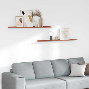 Scaffale da parete 2 pcs Rosso 115 x 9 x 3 cm Legno multistrato 42020005