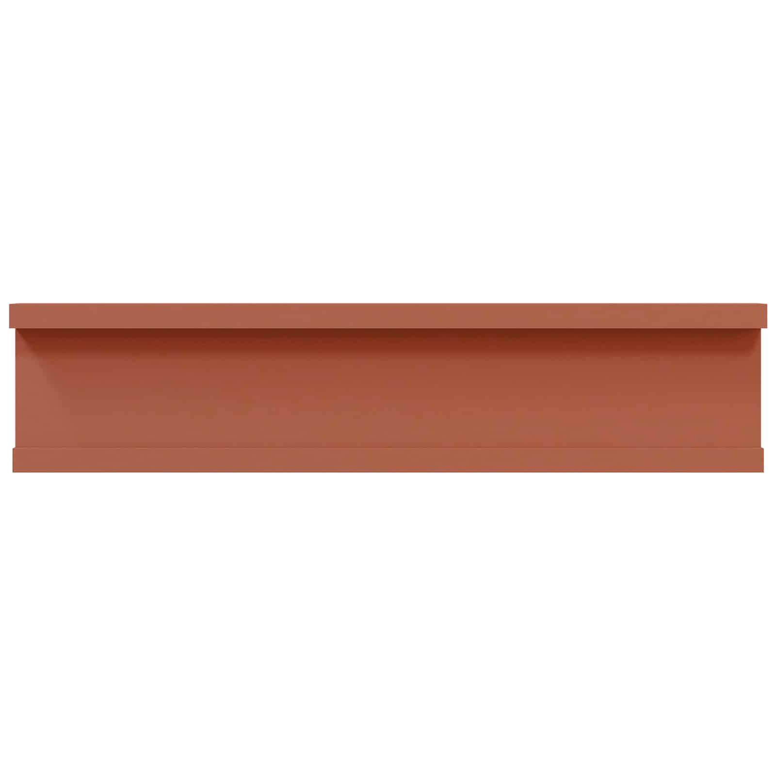 Scaffale da parete 4 pcs Rosso 40 x 9 x 3 cm Legno multistrato 42020006