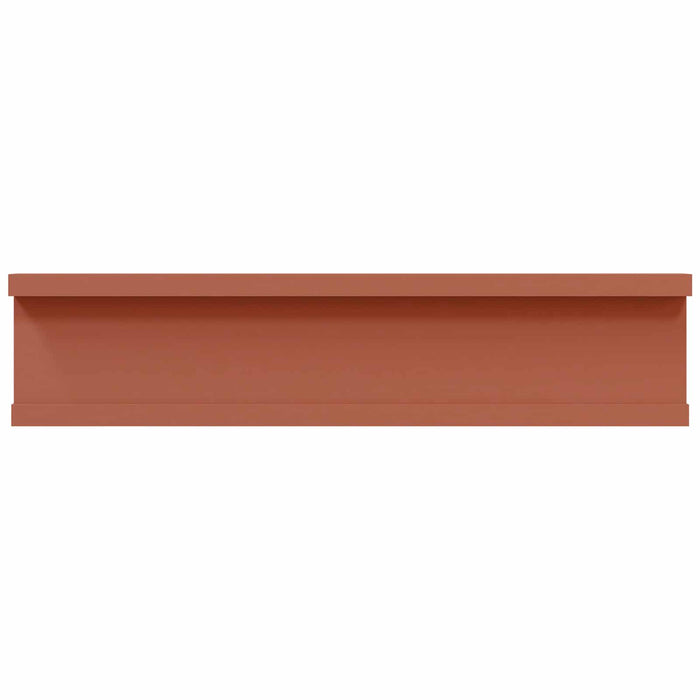 Scaffale da parete 4 pcs Rosso 40 x 9 x 3 cm Legno multistrato 42020006
